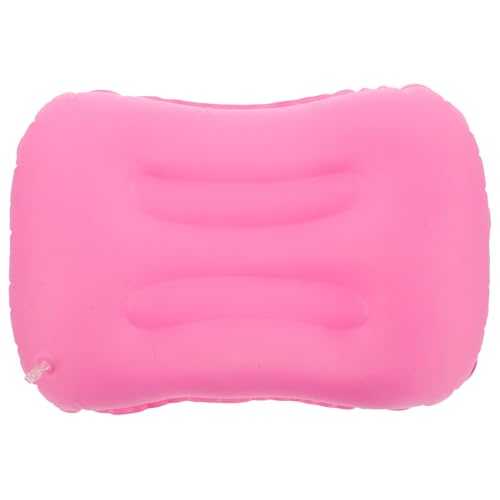 BELLIFFY Inflatable Camping Pillow Ergonomic Travel Pillow for Outdoor Hiking and Backpacking Compact & Comfortable Air Pillow for Camping and Travel Pink Color