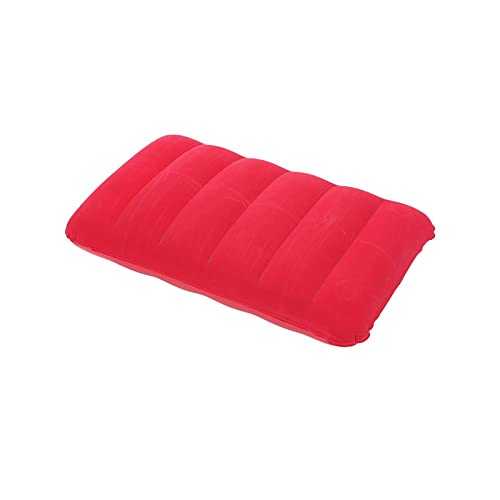 HARZONLI Standard Pillows Inflated Pillows Portable Ultralight Camping Sleep Outdoor Camping Multifunction Beach Car Plane Head Rest(Red)