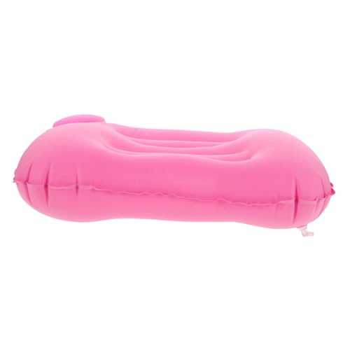 BESPORTBLE Ergonomic Inflatable Camping Pillow Tpu Material Lightweight Travel Neck for Backpacking Hiking Outdoor Use Compact Comfortable in Pink