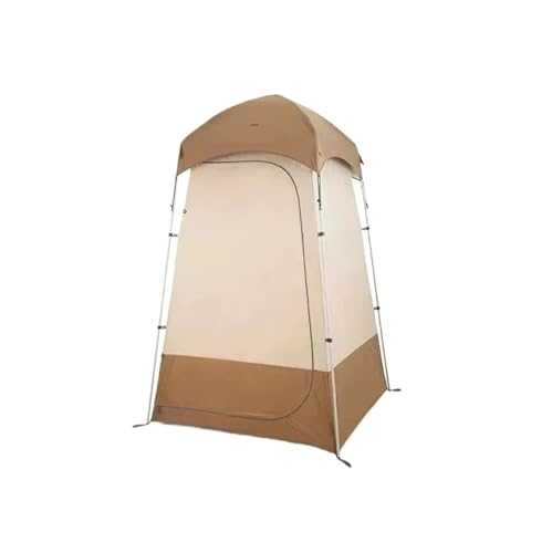 Pop Up Toilet Tent Portable Camping Shower Tent 210T Sunscreen Waterproof Outdoor Single Shower Changing Tent Emergency Toilet Tent for Beach and Camping