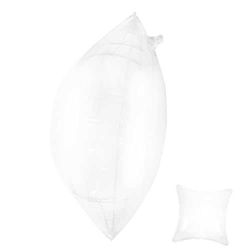 Inflatable Camping Pillow Insert PVC Transparent Cushion for Camping Travel and Outdoor Activities Portable 40cm x 40cm Foldable Design Comfortable Support for Sofa