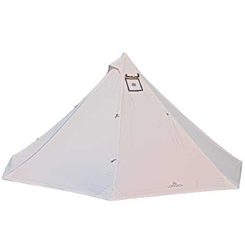 Longeek 2 Person Teepee Tent Camping Hiking Heated Shelter Chimney Hot Tipi