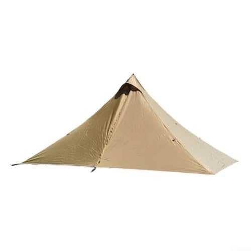 Ultralight Trekking Pole Tent, 4 Season Waterproof Camping Shelter, Single Layer Pyramid Tent, Easy Setup for Solo Backpacking Hiking Outdoor