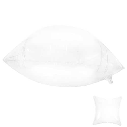 ULTECHNOVO Inflatable Transparent Cushion for Camping Soft Outdoor Travel Pillow Lightweight Design Versatile Support for Relaxation Home Use Portable Pillow
