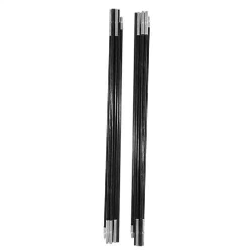 GSHUPIOU Telescopic Tarp Poles，Adjustable Tent Poles 2Pcs/Set Tent Rod 4Meter Camping Tent Pole 7mm Tent Supporting Rod Pole Outdoor Camping Canopy Awning Frames Accessory Tent Poles