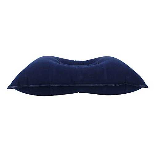 Boolavard Blue Tibetan Outdoor Inflatable Pillow Double Sided Soft Sleep Mat Collapsible Cushion Camping