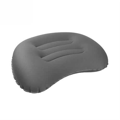 AOLUOER The Wild Outdoor Inflatable Travel Pillow T Hiking Air Pillow Neck Camping Sleep Equipment Fast Portable Pillow(Grey)