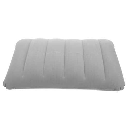 TOYANDONA Inflatable Camping Pillow Ergonomic Travel Cushion for Backpacking Hiking Airplane Compact Durable PVC Design with Soft Flocked Surface for Lumbar Support for Napping Outdoors