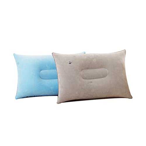 2PCS Camping Pillow Lightweight Inflatable Pillows for Camping Pillows for Adults Pillow Inflatable Pillow,Inflatable Camping Pillow Air Blow Up Cushion Soft Travel Pillow for Beach Backpacking