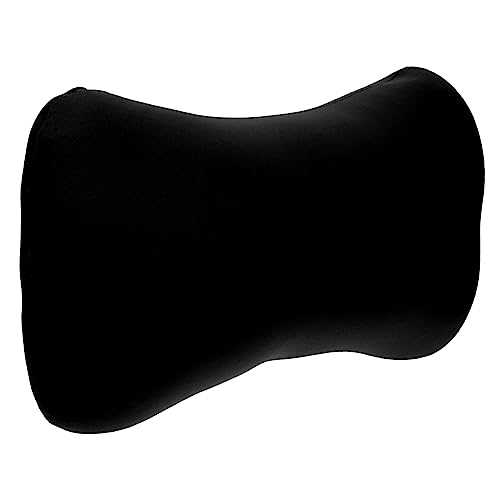 IWOWHERO Camping Pillow Small Travel Pillow Airplane Pillow Inflatable Hook Plates for Bed Frame Almohadas Ortopedicas Para Convenient Neck Pillow Hiking Pillows Black Polyester Spandex