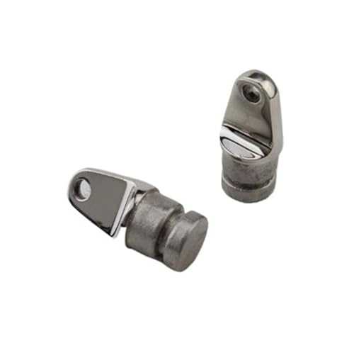 2 Pcs 316 Stainless Steel Boat Top Inside Eye 22mm 7/8'' Rounded End Boat Accessories Marine