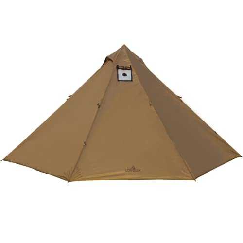 Longeek Teepee Tent Camping Hiking Heated Shelter Chimney Hot Tipi Easy Set Up