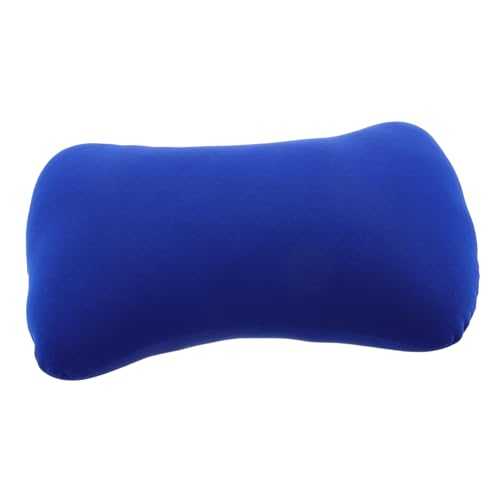 VINTORKY Ergonomic Foam Particle Bone Pillow Portable Mini Travel Neck Cushion for Camping Outdoor Activities Lightweight Washable Spandex Fabric for Reducing