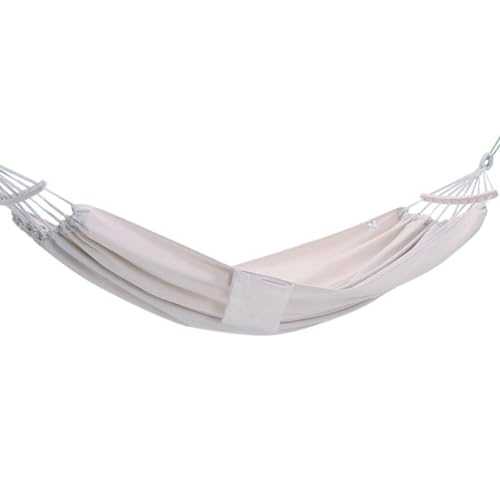 Tree Hammock,2 Person Hammock,Comfortable And Wear-resistant, Widened Anti-side-turning, Canvas Material, Size After Storage 48X17cm, Suitable For Camping(White)