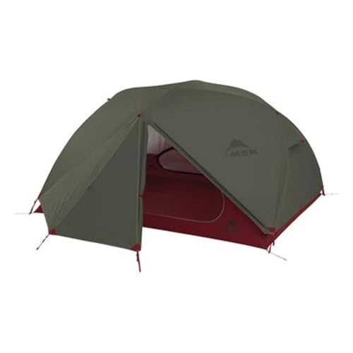 MSR Elixir 3 V2 (2020) - Backpack Tent for 3 People Plus Equipment, Colour: Green.