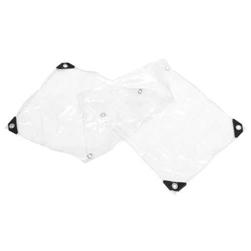 VICASKY 1M Clear PVC Tarp Lightweight Heavy Duty Tarp for Outdoor Tent Camping Sunlight Room Garden Balcony Durable Easy to Install Transparent Design