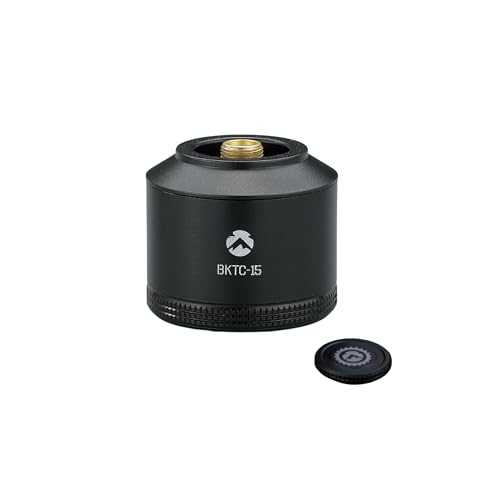 CAMPINGMOON Refillable Gas Canister Empty Pocket Tank for Gas Lantern Backpacking Camping 15g Black BKTC-15