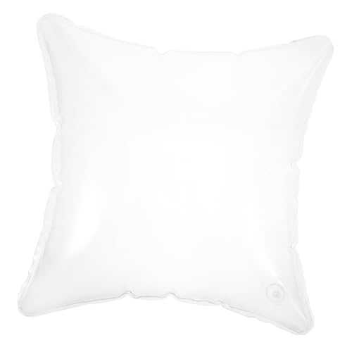 IWOWHERO Transparent Inflatable Pillow Insert 40cm x 40cm PVC Cushion for Camping Travel and Home Use Versatile Packing Filler and Supportive Throw Cushion