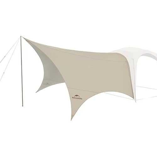 Naturehike Quarter/Hexagonal Camping Tent Canopy Sun Shade,Outdoor Tent for Camping,Fishing,Picnics, Canopy Available with Ground Cloth,Door Curtains,Tent Connector