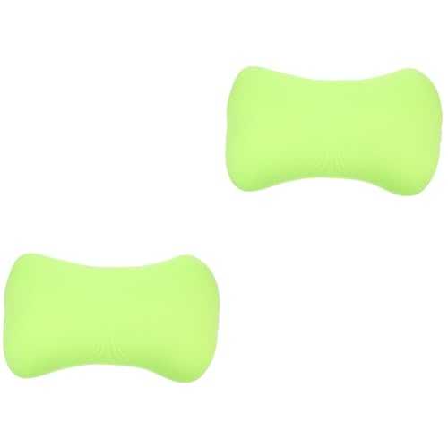 Cabilock 2pcs Camping Pillow Camping Cutlery Camping Mattress Small Neck Pillow for Recliner Chair Camper Lumbar Tube Neck Pillow Body Pillow Bead Air Pillow Hooded Green Polyester Spandex