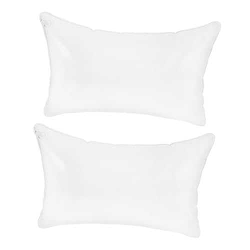 MAGICLULU 2pcs Inflatable Travel Pillow Set Lightweight PVC Transparent Air Pillow for Camping Equipment Portable Folding Supportive Pillow Insert 30cm x 50cm