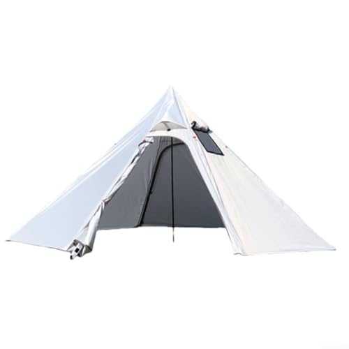 Spacious Pyramid Tent for For adults Yurt Style with Fireproof Smoke Window for Safe Use