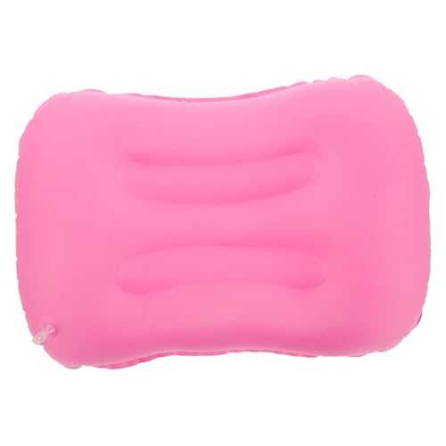 LAPYAPPE Inflatable Camping Pillow Compressible Ergonomic Air Pillow for Travel Lightweight and Compact Design for Outdoor Hiking and Backpacking Pink