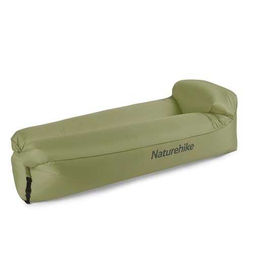 Naturehike Inflatable Lounger, Waterproof Air Sofa, Lazy Lounger Inflatable Sofa Air Bed for Camping, Pool and Beach Parties Green