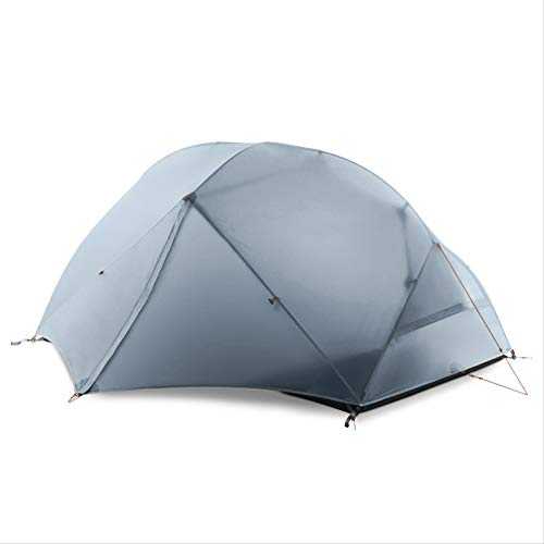 BAJIE tent 2 Person 4 Season Camping Tent Outdoor Ultralight Hiking Backpack Hunting Waterproof Tent 15D Silicone Tenten 15D 3 Season Geay