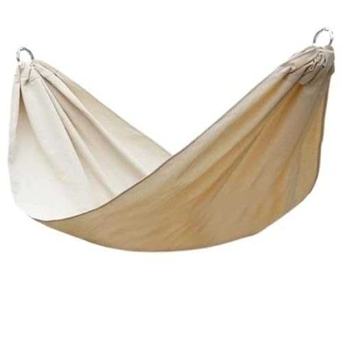 PIPONS Swinging Hammock Rollover Prevention Yard Garden Backyard Canvas Fabric Hammocks Hanging Swing Bed For Patio Travel Hiking Hamac Travel Tree Hammocks (Color : White, Size : 190 * 100cm)