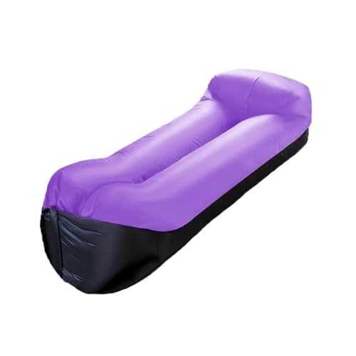 GZHERVICES Inflatable Lounger Air Sofa Hammock, Inflatable Couch for Camping, Portable Air Chair with Storage bag, for Outdoor, Beach, Hiking, Picnics, Music Festivals(Purple)