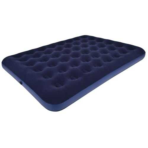 Queen Camping Air Mattress Inflatable Air Bed with Flocked Top for Indoor or Outdoor