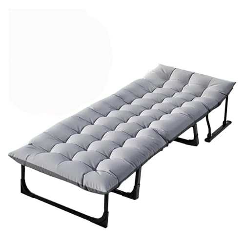 ROUZIHU Portable Folding Camping Cot with Mattress Adjustable 5-Position Lounge Chaise Chairs Folding Bed Sleeping Cots
