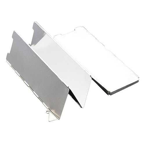 Toddmomy Portable Camping Stove Windscreen Aluminum Alloy Windproof Cooking Burner Windscreen Camping Cooker