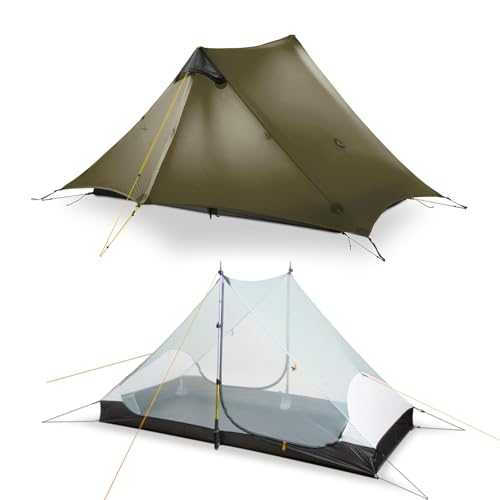 Ultralight Tent 3-Season Backpacking Tent for 1-Person or 2-Person Camping, Trekking, Kayaking, Climbing, Hiking, (exclude Alpenstock)