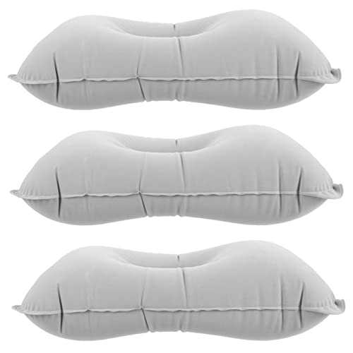 VINTORKY 3Pcs Inflatable Travel Pillow Portable Camping Cushion Multi Function Neck for Outdoor Adventures Durable Easy to Use for Sleeping Relaxation