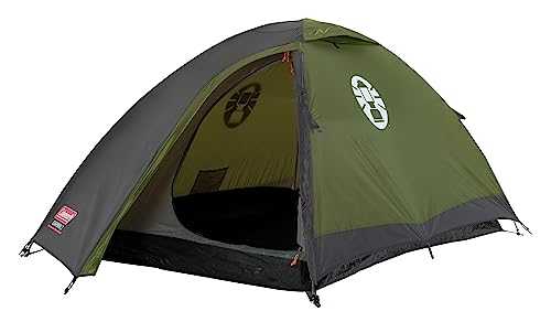 Coleman Tent Darwin | 2 Person Compact Dome Tent | Lightweight Camping, Festival and Hiking Igloo Tent | 100% Waterproof with HH 3000mm | Sewn-in Groundsheet