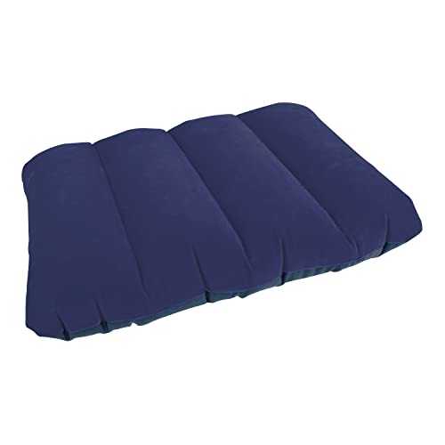 Milestone Camping 88070 Inflatable Pillow/Camping & Travel Pillow/Waterproof Flocked Surface/Easy Inflate & Deflate/Lightweight & Compact / 53cm x 26xcm Inflated Size,Blue