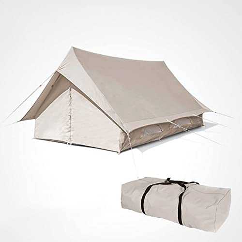 GGZONE Luxury Cotton Cabin Tent 6-8 Person Tents for Camping Glamping Tent Waterproof Windproof Easy Set UFamily Tent for Camping Backpacking Hunting Fishing beautiful scenery