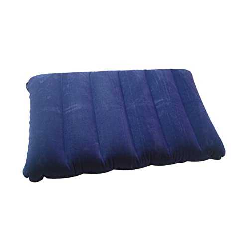 SWOOMEY 1pc Inflation Cushion Travel Pillows Pvc Flocking Inflatable Pillows Pillow Camping Pillow Square Pillow Hiking Pillow Outdoor Pillow Backpacking Pillow Camp Pillow Blue