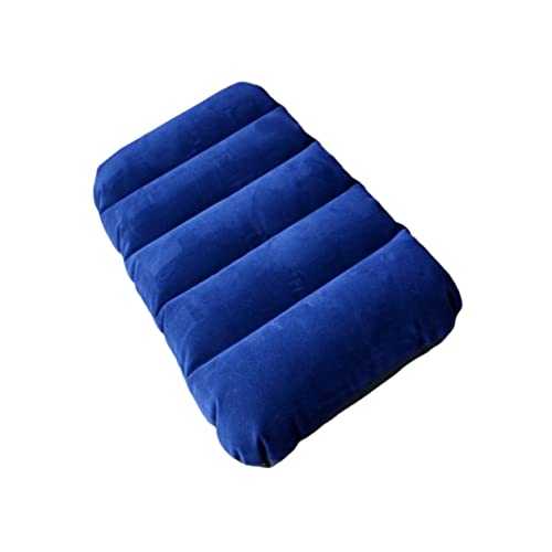 BESTonZON Inflatable Flocking Pillow Ergonomic Chair Back Cushion for Outdoor Camping Portable Nap Pillow for Comfort Anywhere Lightweight and Easy to Carry for Relaxation