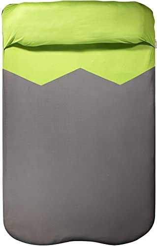 Klymit Unisex V New Sheet for Sleeping Pad, Orange/Grey, Quilted