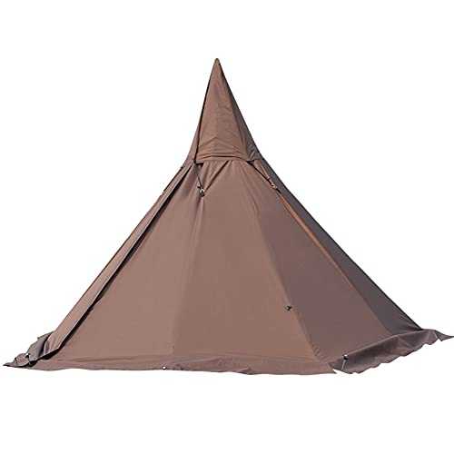 Tipi Hot Tents Outdoor Tents Teepee with Stove Hole Family Pyramid Tent Camping Backpacking Hiking Mountaineering Heated Shelter