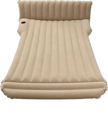 Inflatable SUV air mattress for camping, car travel, and home use. Portable, includes pump. Fits for Tesla models