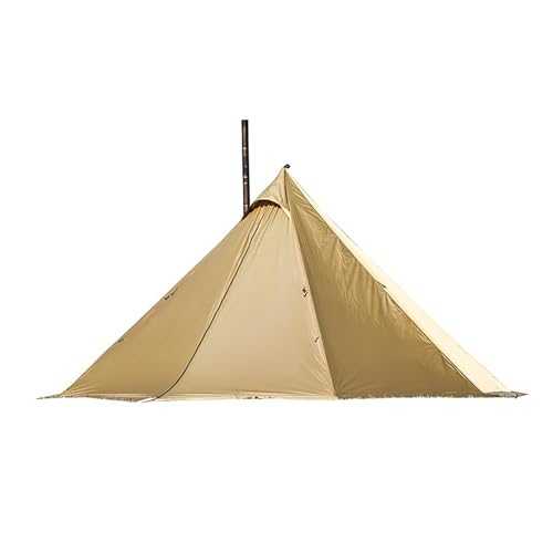 Camping Hot Tent 2-4 Person, 4 Season Waterproof Windproof Tents, Tent Hiking Heated Shelter HUT Chimney Hot Tipi Easy Set Up