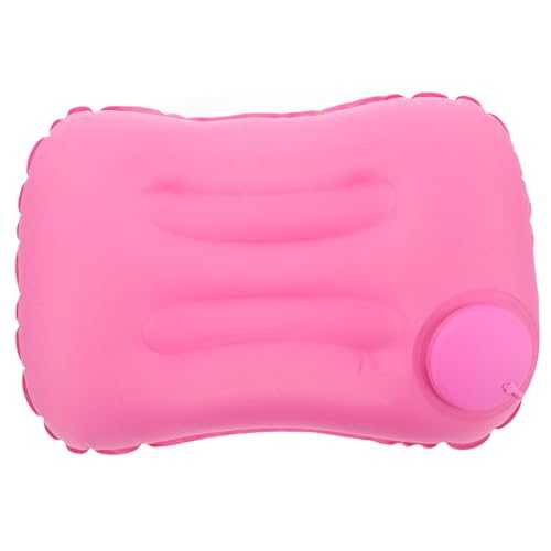 TOKIDNY Inflatable Camping Pillow Compressible & Compact Ergonomic Air Pillow for Outdoor Hiking Travel and Backpacking Comfortable Pink Design