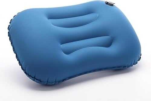 HuaiJing Ultralight Inflatable Camping Pillow Compressible Ergonomic Pillow Travel Cushion Neck Lumbar Support Portable Travel Pillow for Adults Kids