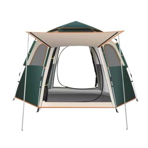 Mountaineering Tents Outdoor Portable Folding Tent, Fully Automatic Hexagonal Tent, Thickened Sunscreen Outdoor Camping Tent Easy-to-install Tents