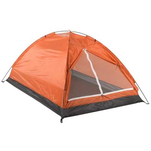 Aprilsunnyzone 1PC 2 Person Camping Tent,Waterproof Camping Tent,For Outdoor Hiking,Lightweight Backpacking Tent,Easy Set-Up Lightweight Garden Sun Shield(Orange)