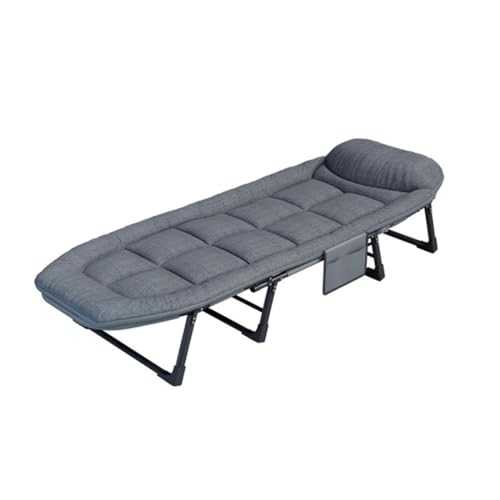 GXXINGIN Portable Folding Bed，Camping Cots,Folding Bed Office Recliner Nap Folding Bed Simple Rest Single Bed Home Recliner, Portable Trial Simple Folding Bed Portable Outdoor Folding Bed for Camp Ho